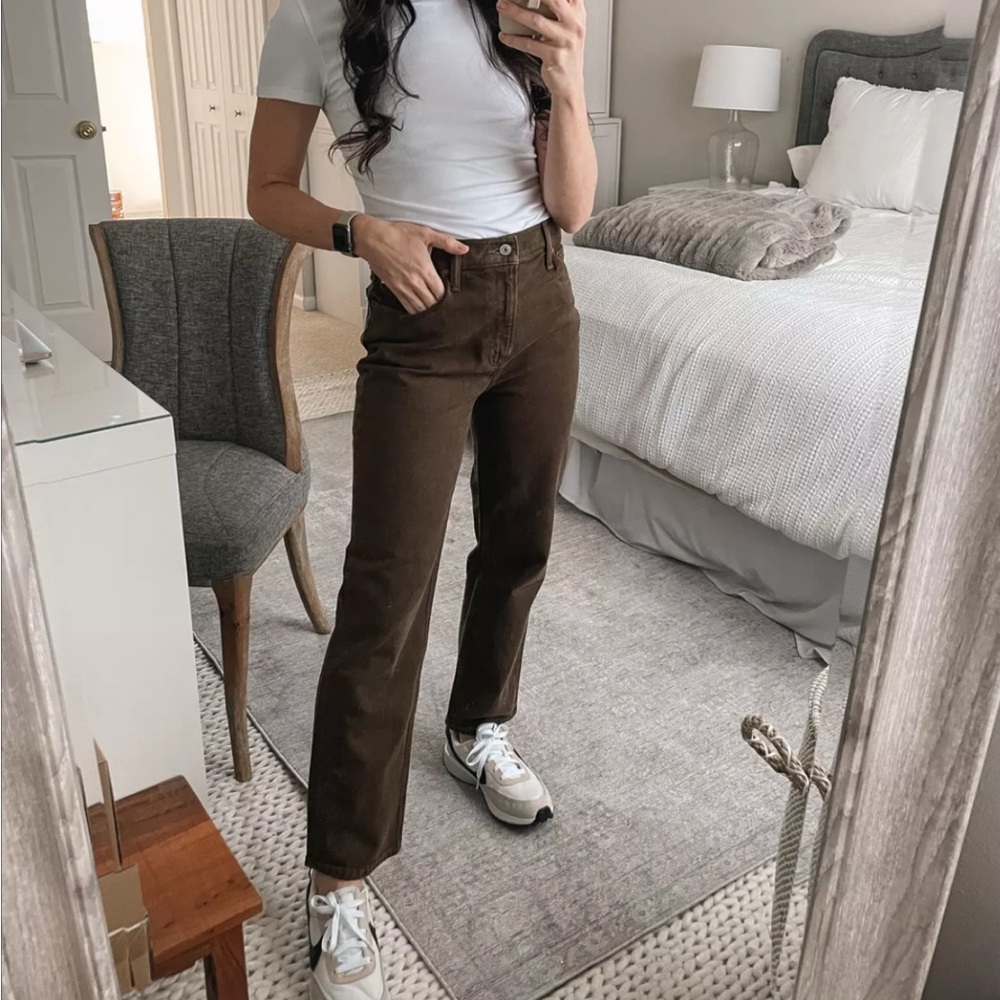 Abercrombie & Fitch Brown High Rise Women Jeans